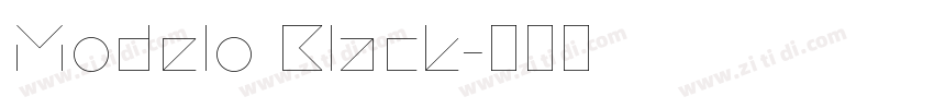 Modelo Black字体转换